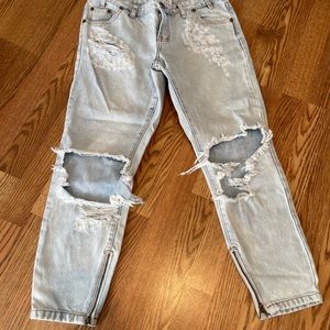 One Teaspoon Trashed Free Birds Jeans